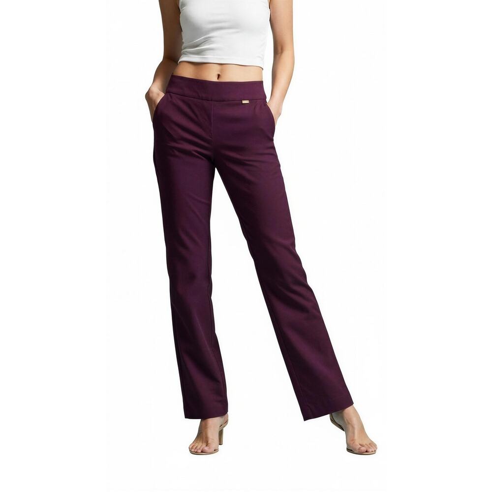 INC International Concepts Regular Lenght Mid-Rise Pants Berried Size 4